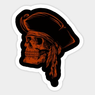 Skull pirate Sticker